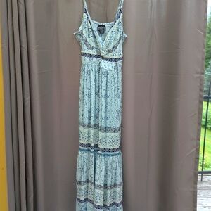Women's maxi dress multicolored blue size medium